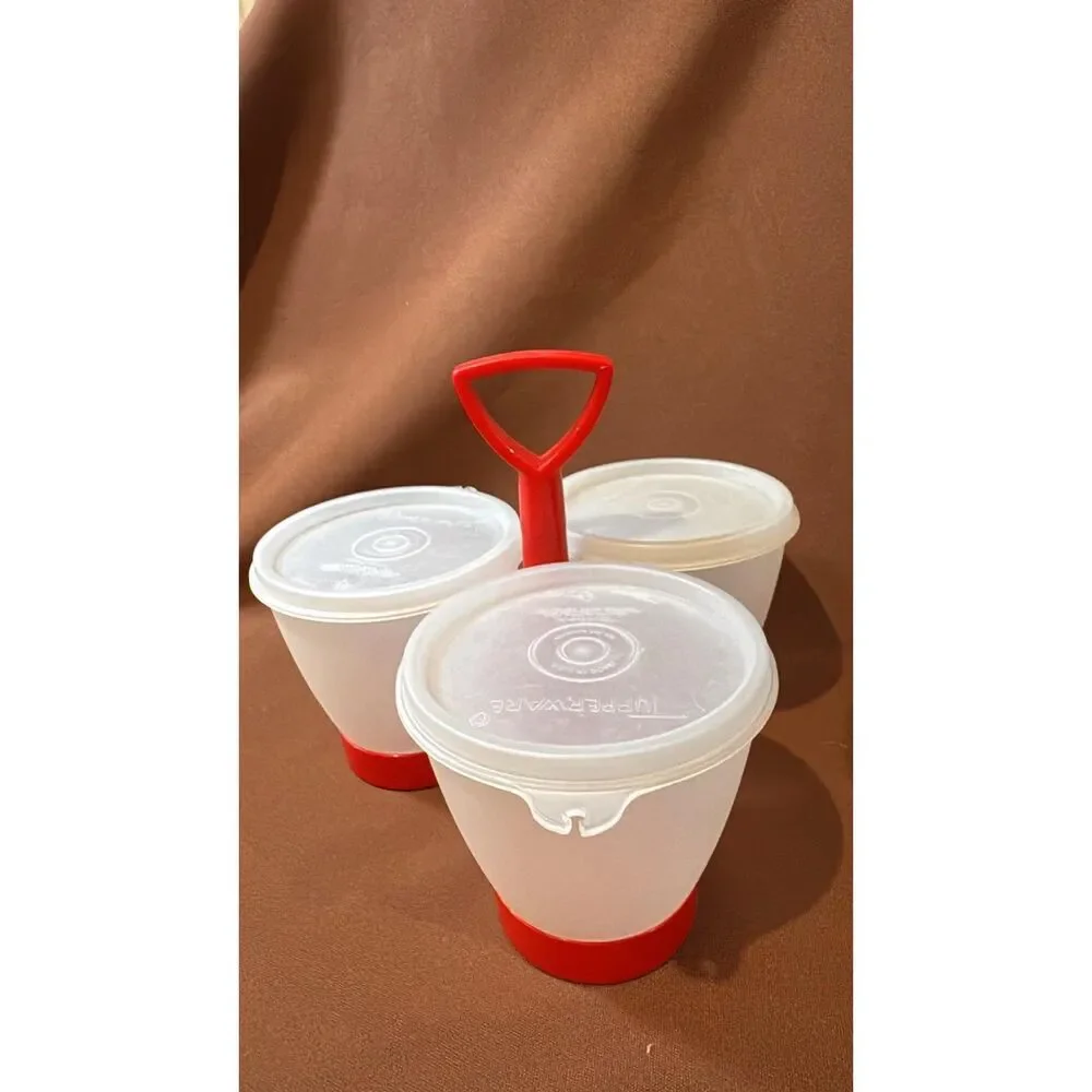 Tupperware Suzette Tray / Condimates set containers